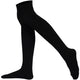 Mysocks Over the Knee Plain Ribbed Socks | Combed Cotton & Seamless Toe