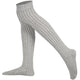 Mysocks Over the Knee Plain Ribbed Socks | Combed Cotton & Seamless Toe