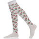 Mysocks Over the Knee Rose Design Socks | Combed Cotton & Seamless Toe