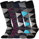 Mysocks Argyle Multi Colour 5 Pairs Knee High Socks | Combed Cotton & Seamless Toe