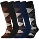 Mysocks Argyle Multi Colour 5 Pairs Knee High Socks | Combed Cotton & Seamless Toe