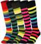 Multicolour Mix Mysocks knee high socks made of extra fine combed cotton.