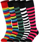 Multicolour Mix Mysocks knee high socks made of extra fine combed cotton.