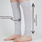 White Glitter Speckled Women's Leg Warmers | Mysocks