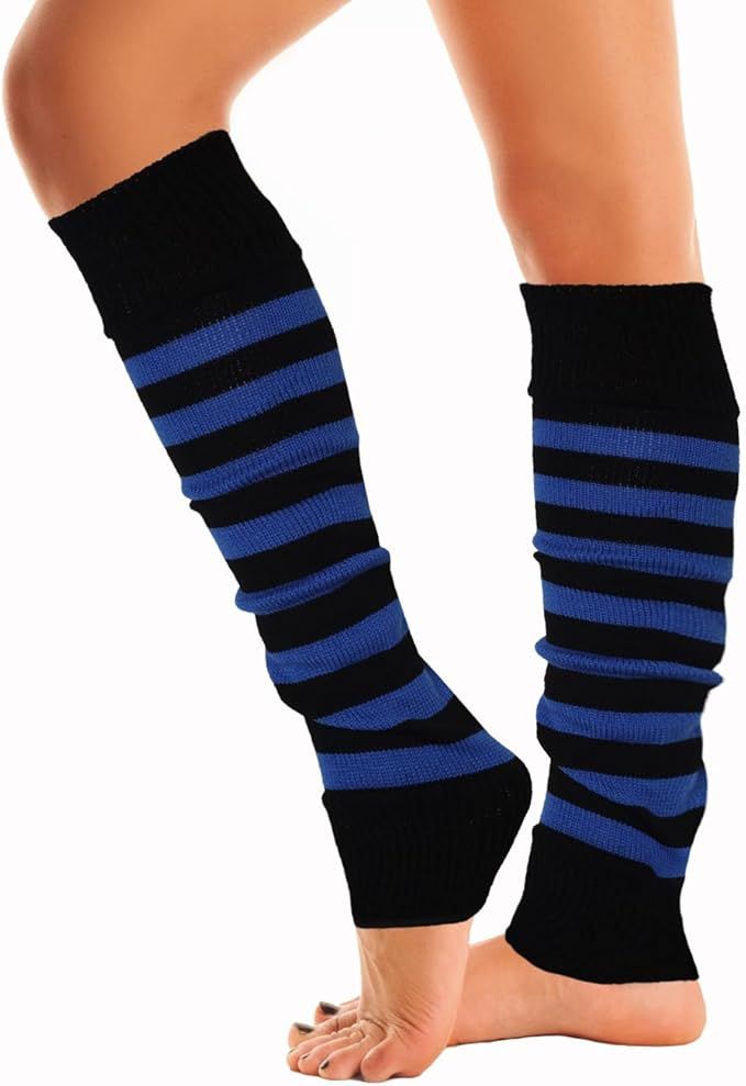 Mysocks Leg Warmer Stripes | Blue Black