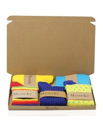 Crew 5 Pairs Multi Design Combed Cotton Men Socks Combination Socks-01