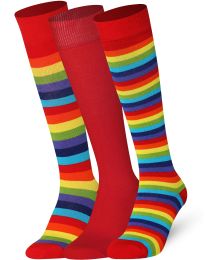 Mysocks Multi Coloured Design 3 Pairs Knee High Socks