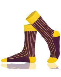 Crew Socks Ribbed Combed Cotton Seamless Toe - Ribbed 02