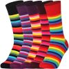 Mysocks 5 Pairs Multicolour Stripe Crew Socks 050