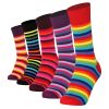 Mysocks 5 Pairs Multicolour Stripe Crew Socks 050