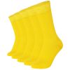 Crew Socks Plain 5 Pairs Combed Cotton Seamless Toe Combination 003