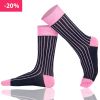 Crew Socks Ribbed Combed Cotton Seamless Toe - Ribbed 02