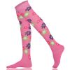 Womens Over the Knee Socks Light Flower Selection Combed Cotton Light Flower Selection